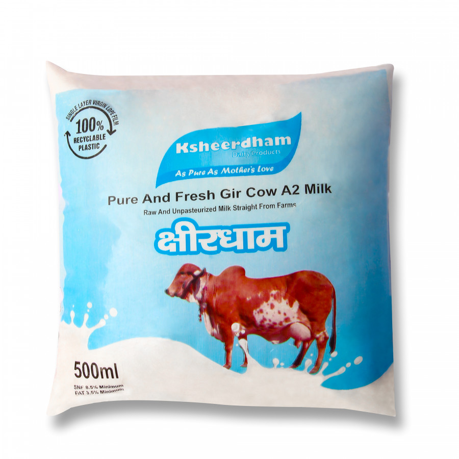 A2 Gir Cow Milk (Pouch)