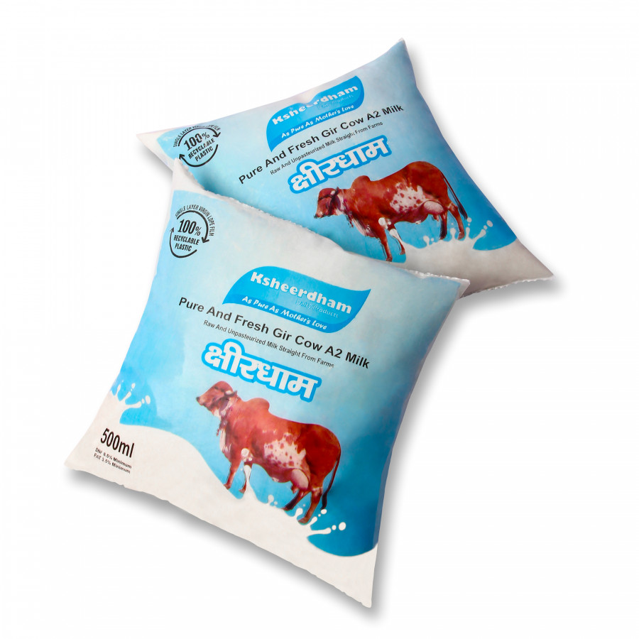 A2 Gir Cow Milk (Pouch)