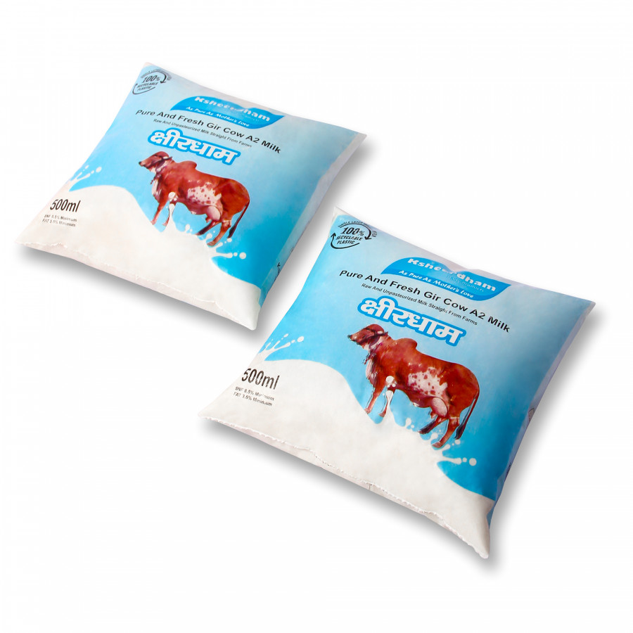 A2 Gir Cow Milk (Pouch)